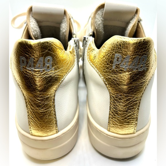 P448 Theamid Hightop Sneaker Color: Millenium/Ivory Size:EU 40 / US 9.5-10 - Picture 16 of 16